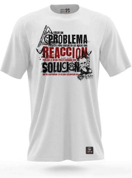 Camiseta PROBLEMA REACCIÓN SOLUCIÓN