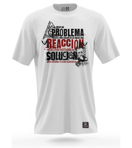 Camiseta PROBLEMA REACCIÓN SOLUCIÓN