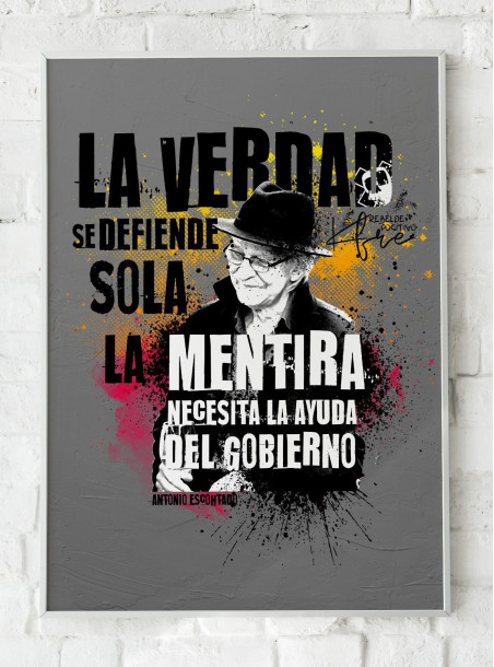 Lámina LA VERDAD SE DEFIENDE SOLA...