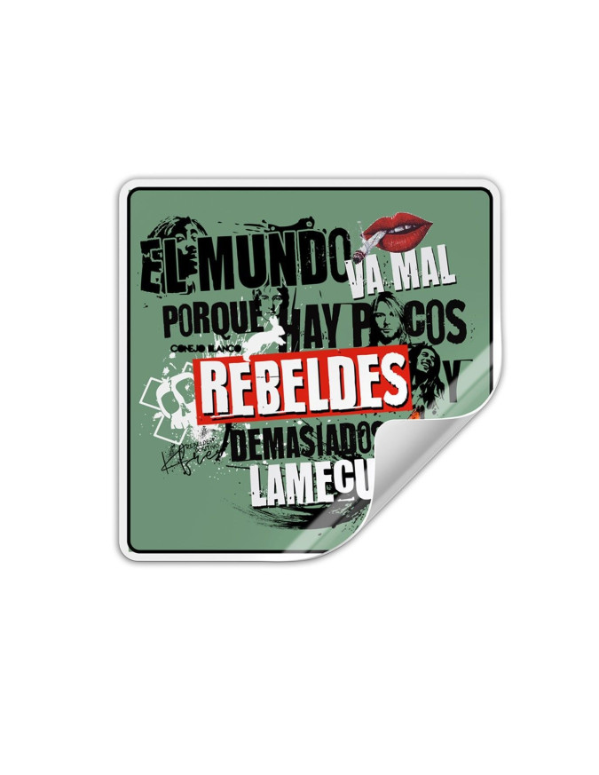 Adhesivo Rebeldes vs Lameculos