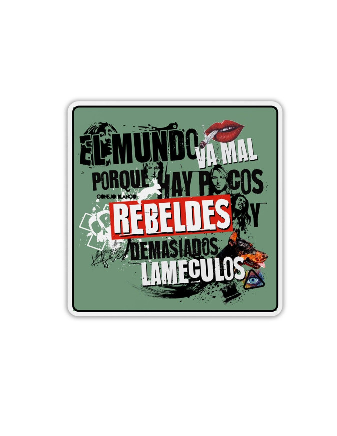 Adhesivo Rebeldes vs Lameculos
