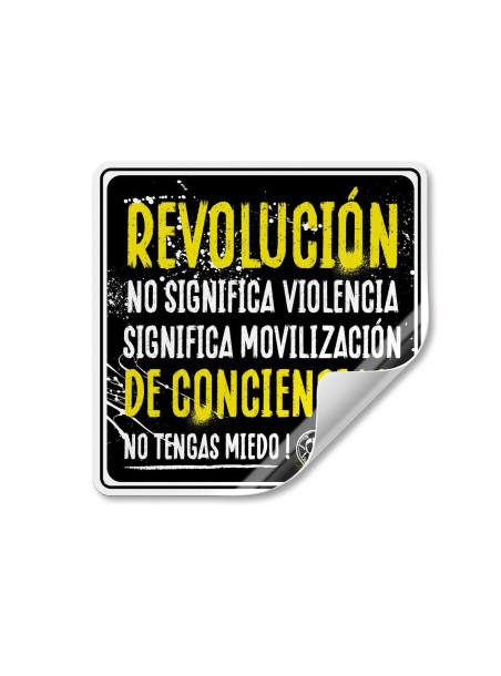 Adhesivo REVOLUCIÓN DE CONCIENCIAS
