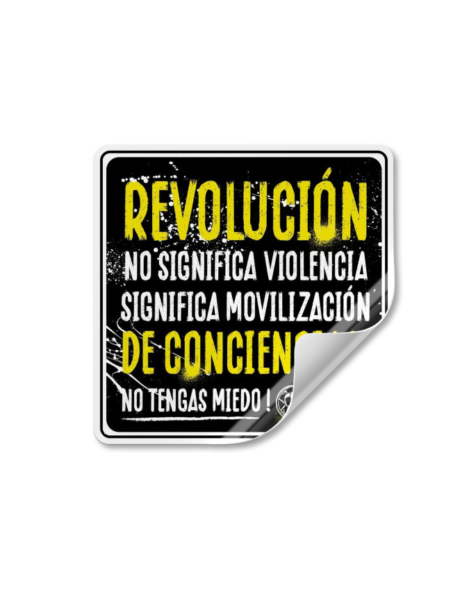 Adhesivo REVOLUCIÓN DE CONCIENCIAS