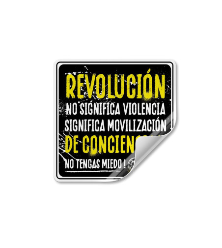 Adhesivo REVOLUCIÓN DE CONCIENCIAS
