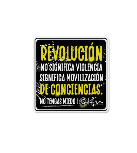 Adhesivo REVOLUCIÓN DE CONCIENCIAS
