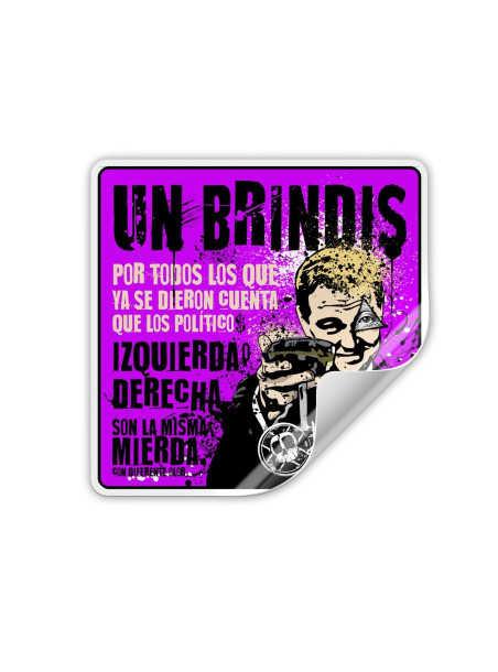 Adhesivo UN BRINDIS POR..