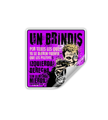 Adhesivo UN BRINDIS POR..