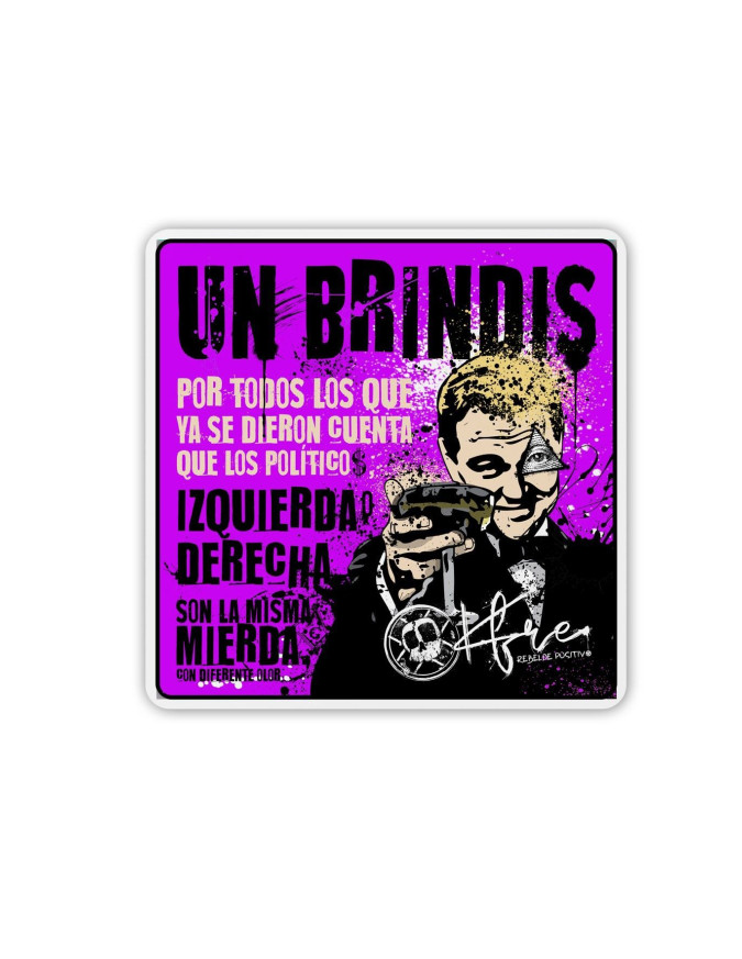 Adhesivo UN BRINDIS POR..