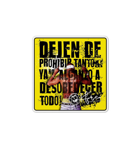 Adhesivo DEJEN DE PROHIBIR
