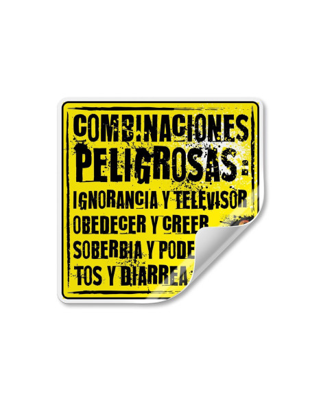 Adhesivo COMBINACIONES PELIGROSAS