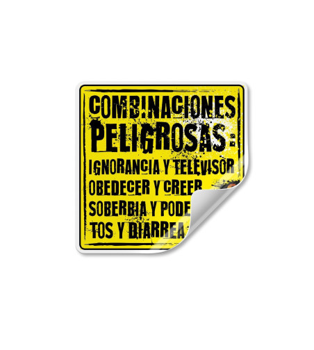 Adhesivo COMBINACIONES PELIGROSAS