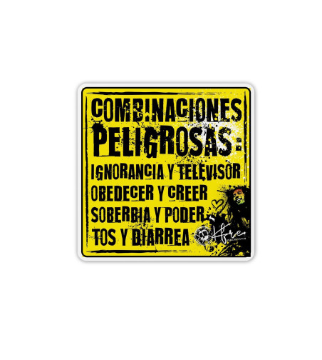 Adhesivo COMBINACIONES PELIGROSAS