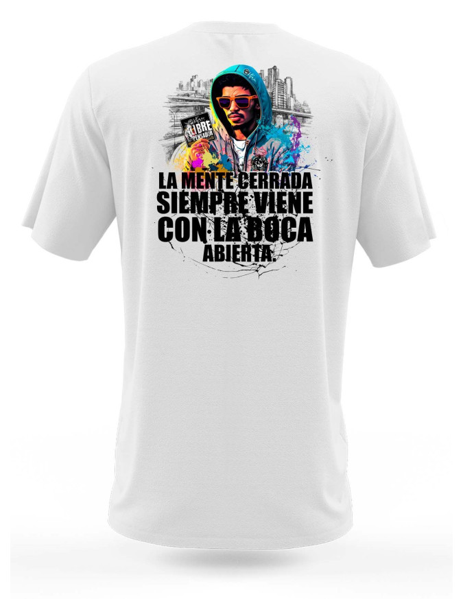 Camiseta MENTE CERRADA, BOCA ABIERTA